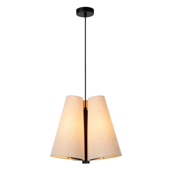 Lucide GREGORY - Pendelleuchten - Ø 34,3 cm - 3xE27 - Beige - detail 1